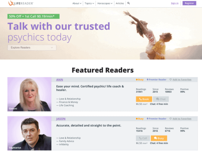 lifereader review australia
